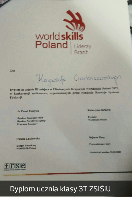 Dyplom "WorldSkills"