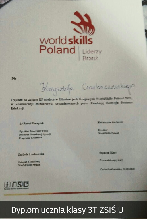 Dyplom "WorldSkills" Dyplom "WorldSkills"